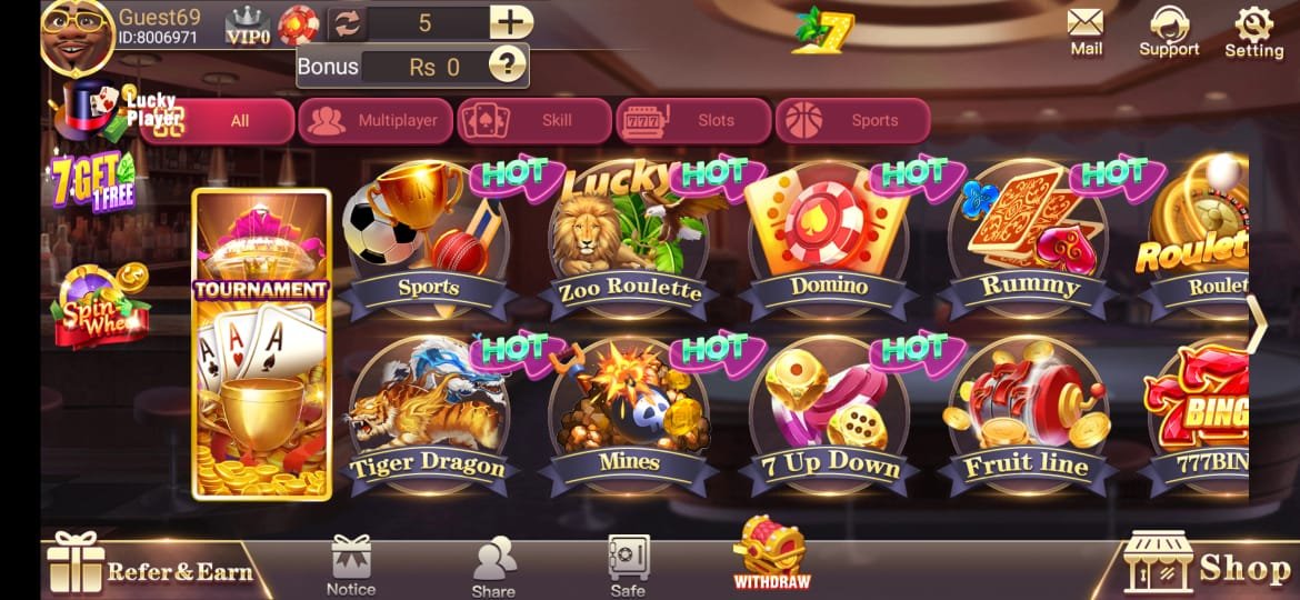 3 Patti Free Game Interface