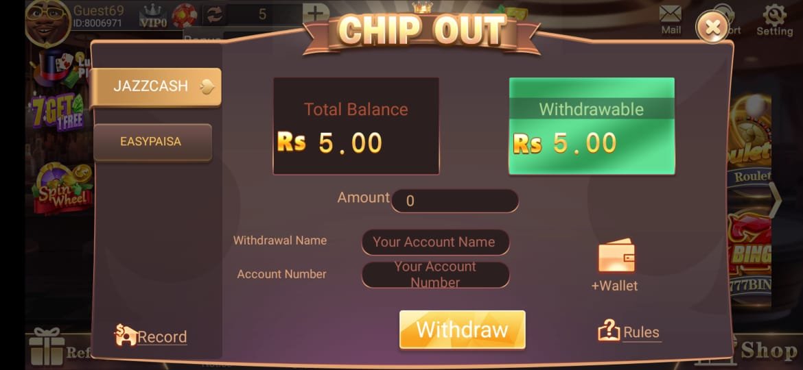 3 Patti Free Deposit and Withdraw Methods