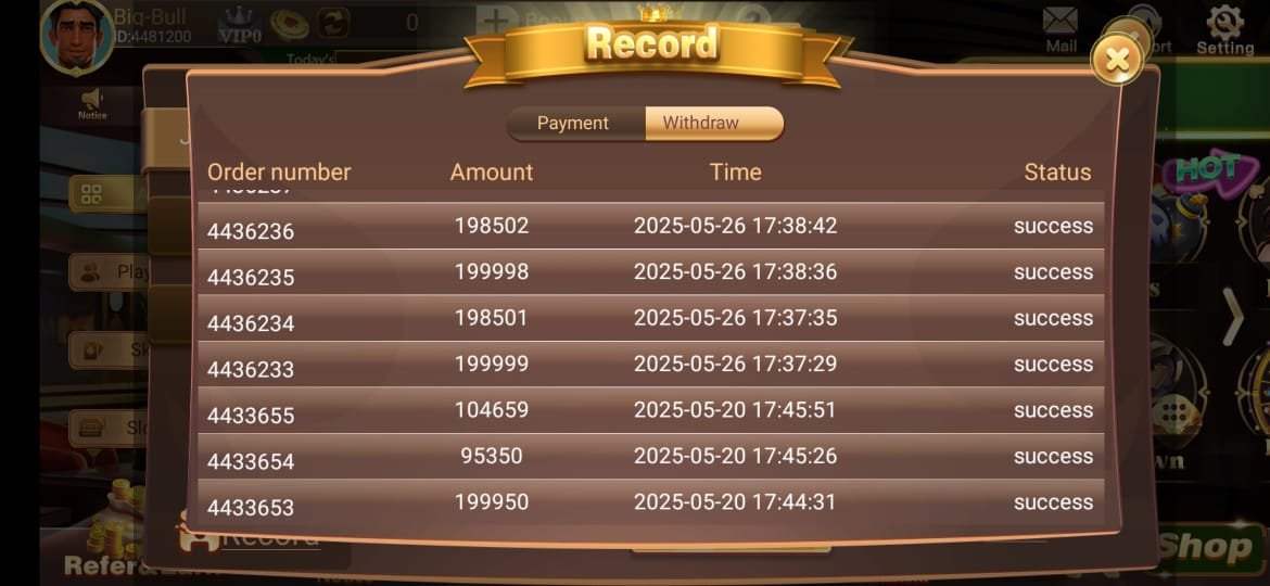 3 Patti Free Withdrawal Proof