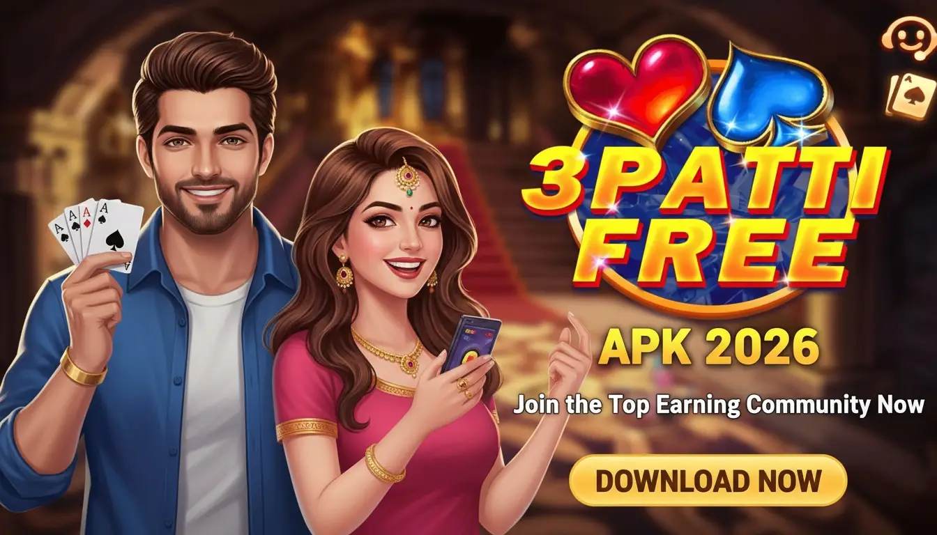 3 Patti Free apk 2026 Earning Community